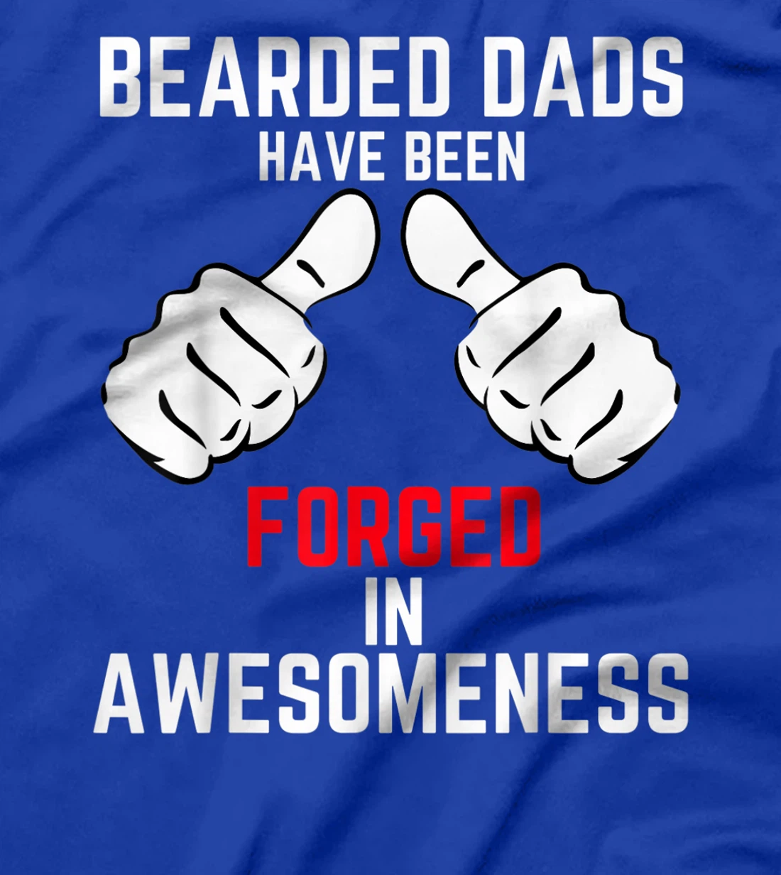 Mens Bearded And Awesome Dad Bearded Best Coolest Hero Dad Shirt T-Shirt