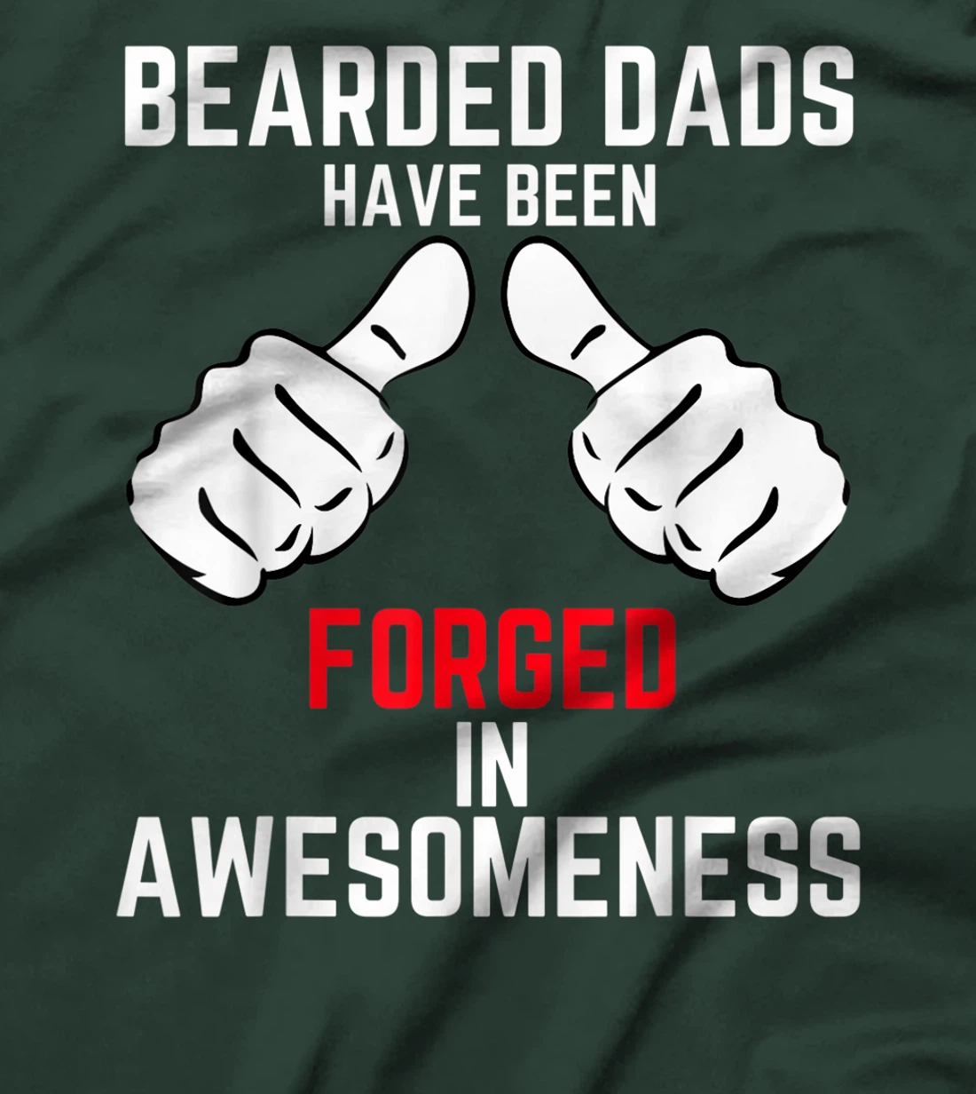 Mens Bearded And Awesome Dad Bearded Best Coolest Hero Dad Shirt T-Shirt