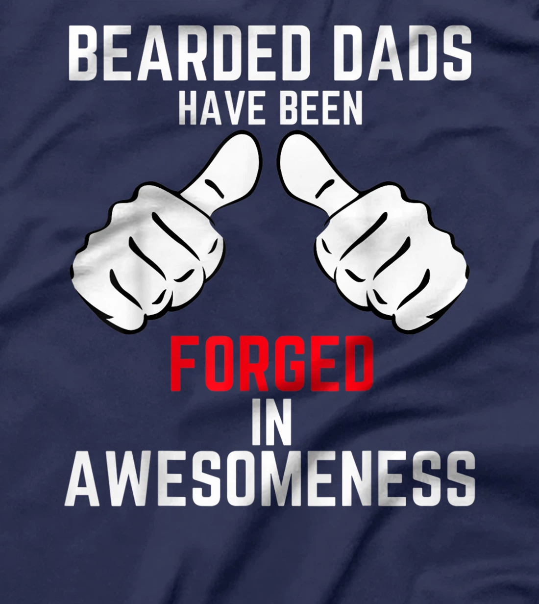 Mens Bearded And Awesome Dad Bearded Best Coolest Hero Dad Shirt T-Shirt