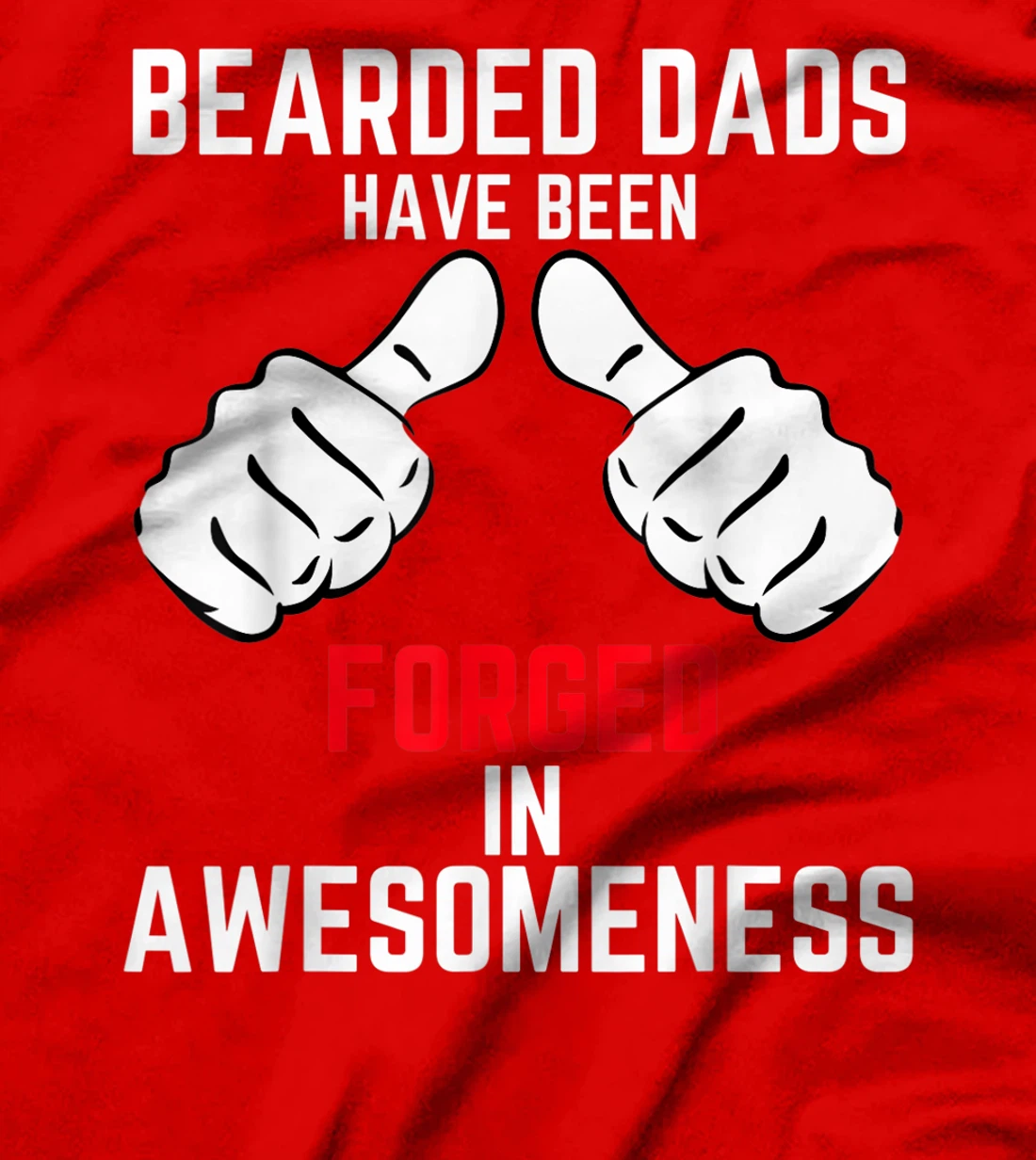 Mens Bearded And Awesome Dad Bearded Best Coolest Hero Dad Shirt T-Shirt