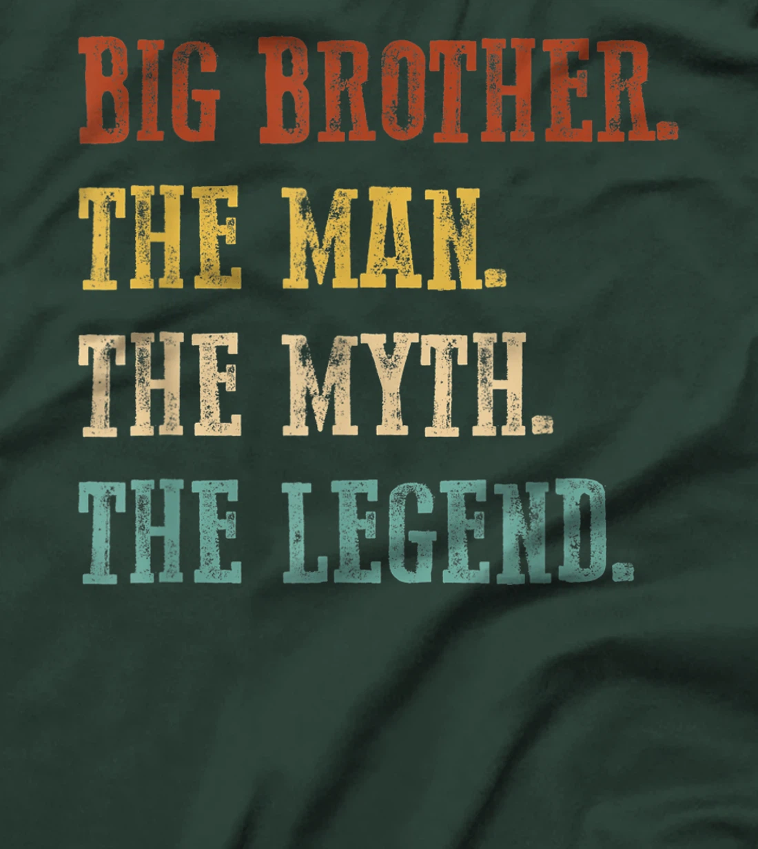 Mens Big Brother The Man The Myth The Legend Shirt Father's Day T-Shirt