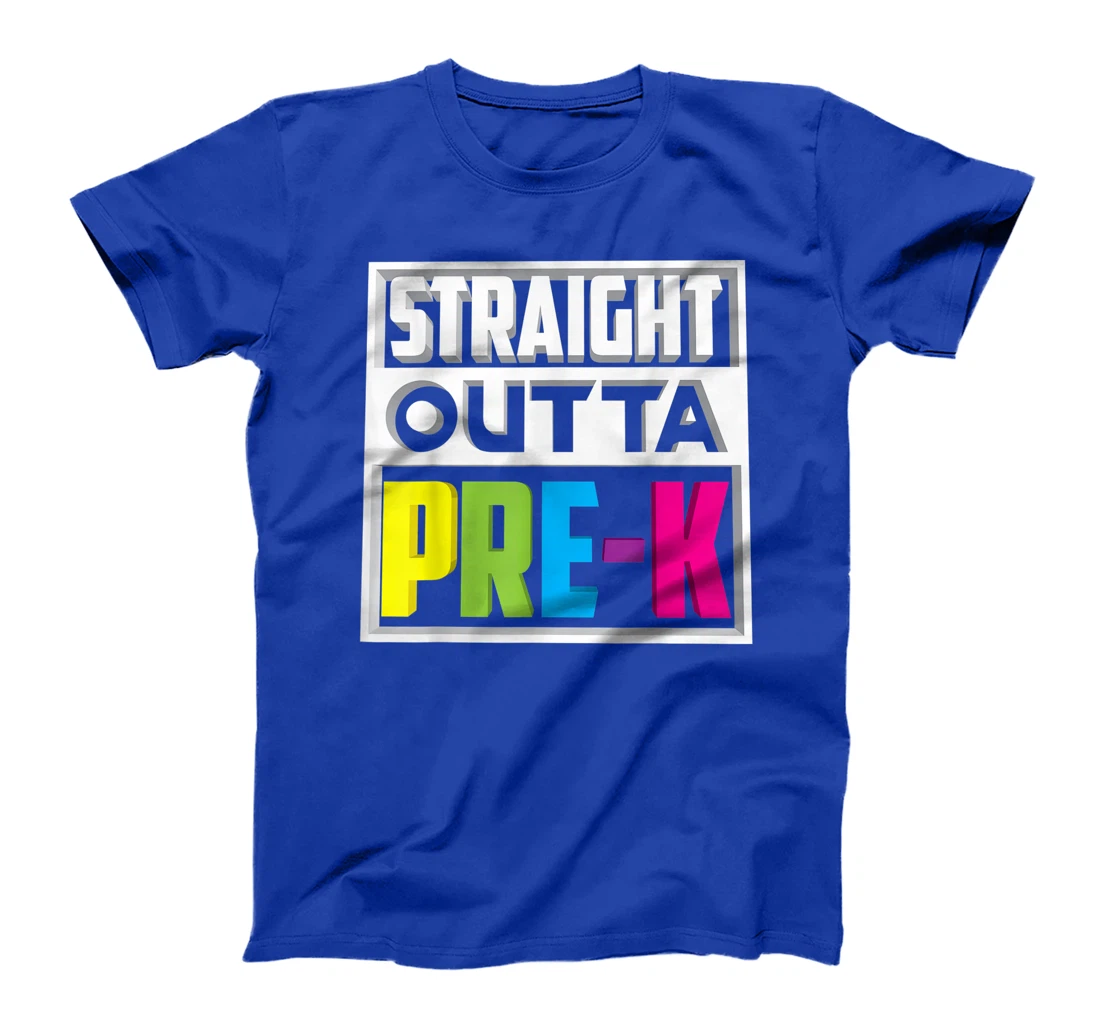 Straight Outta Pre-K | Cool Kindergarten Love Gift T-Shirt
