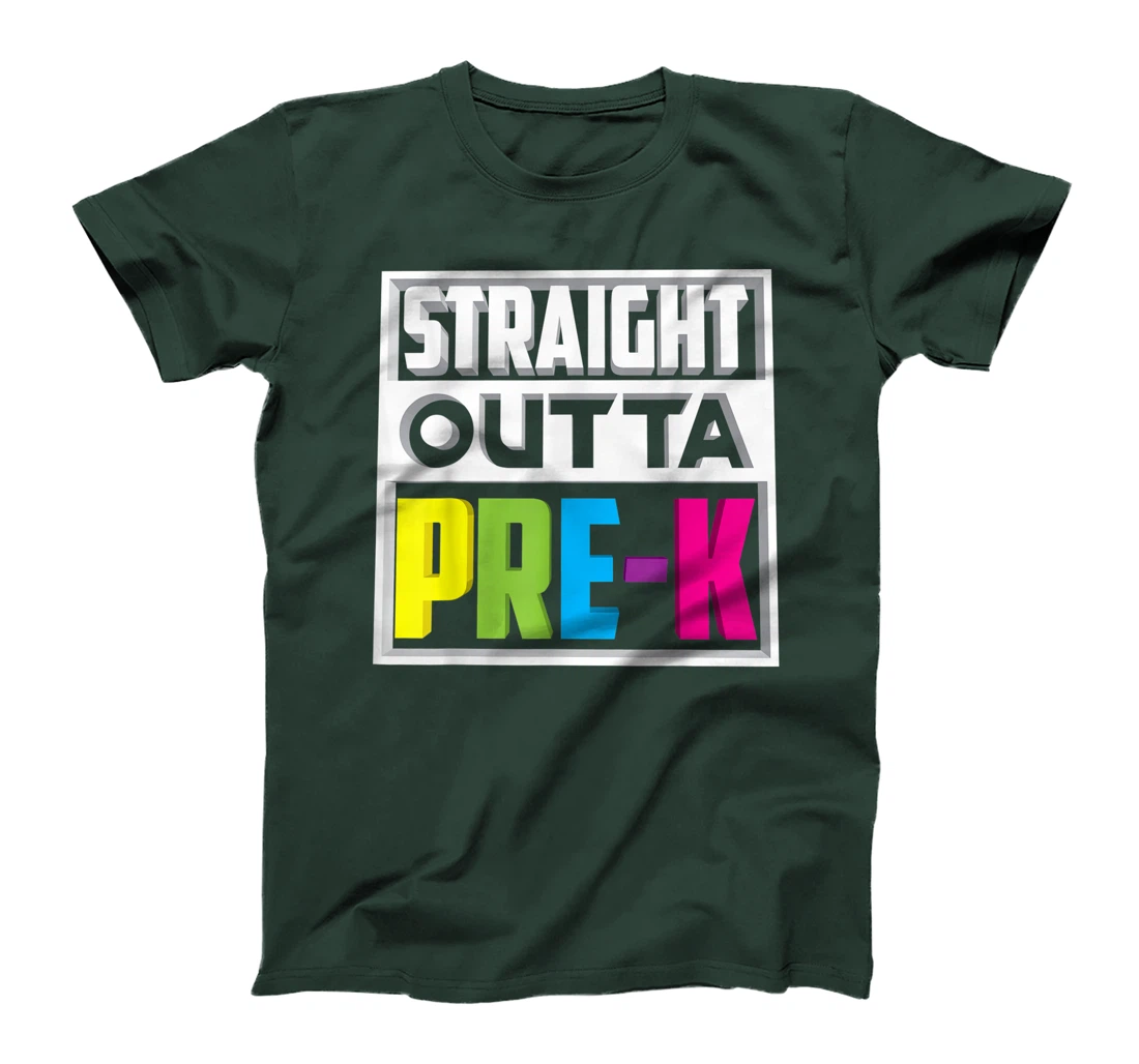 Straight Outta Pre-K | Cool Kindergarten Love Gift T-Shirt