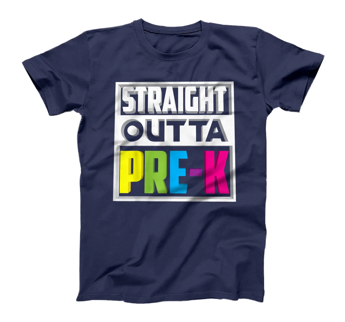 Straight Outta Pre-K | Cool Kindergarten Love Gift T-Shirt