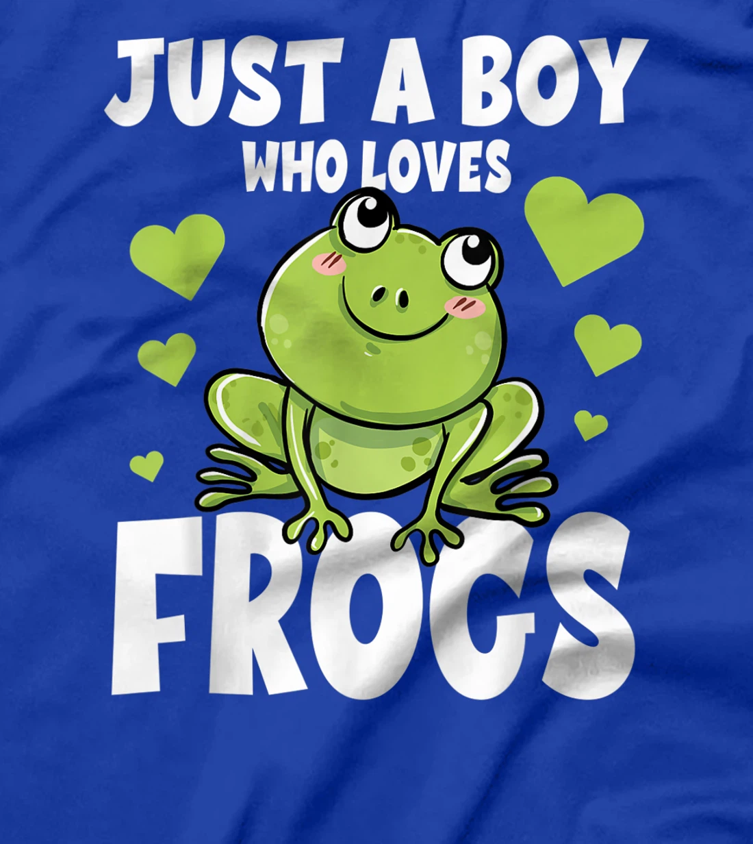 Just A Boy Who Loves Frogs Funny Humor Tadpole Lover Gift T-Shirt