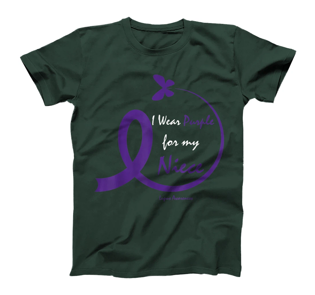 Products Gifts I Wear Purple For My Niece Lupus Awareness T-Shirt