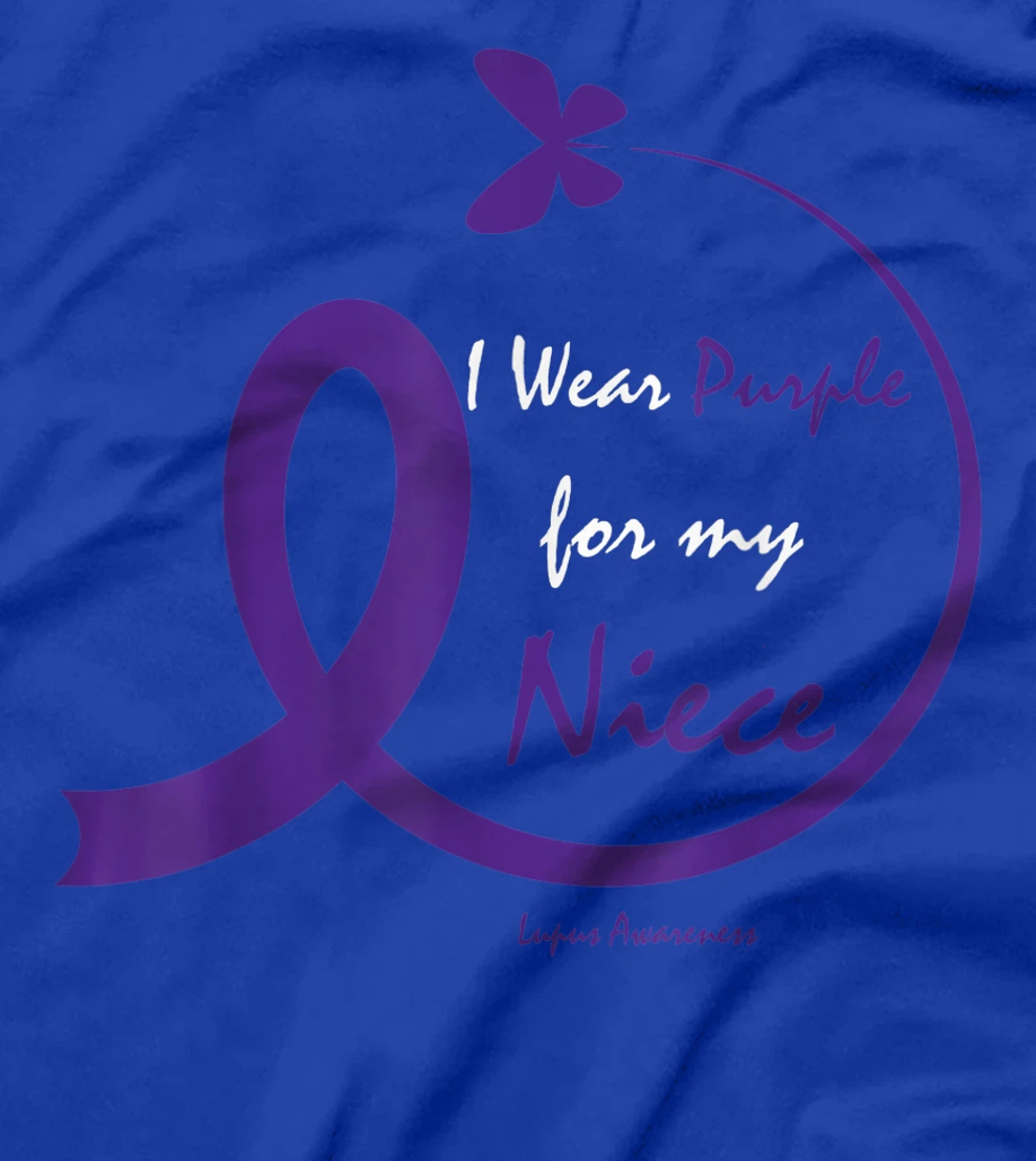 Products Gifts I Wear Purple For My Niece Lupus Awareness T-Shirt
