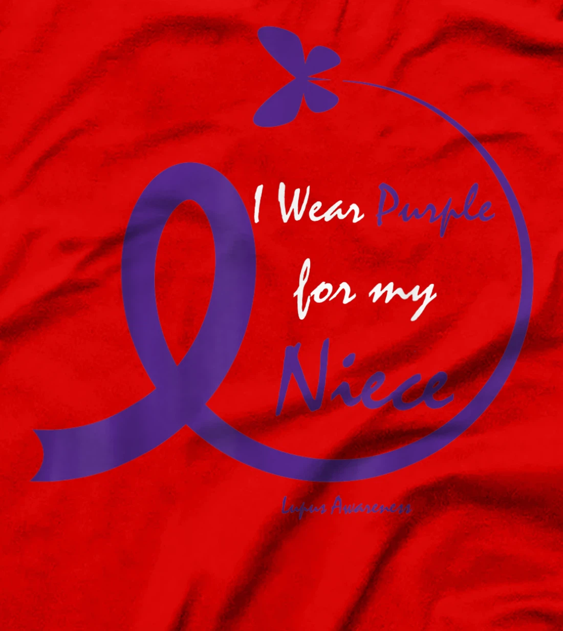 Products Gifts I Wear Purple For My Niece Lupus Awareness T-Shirt