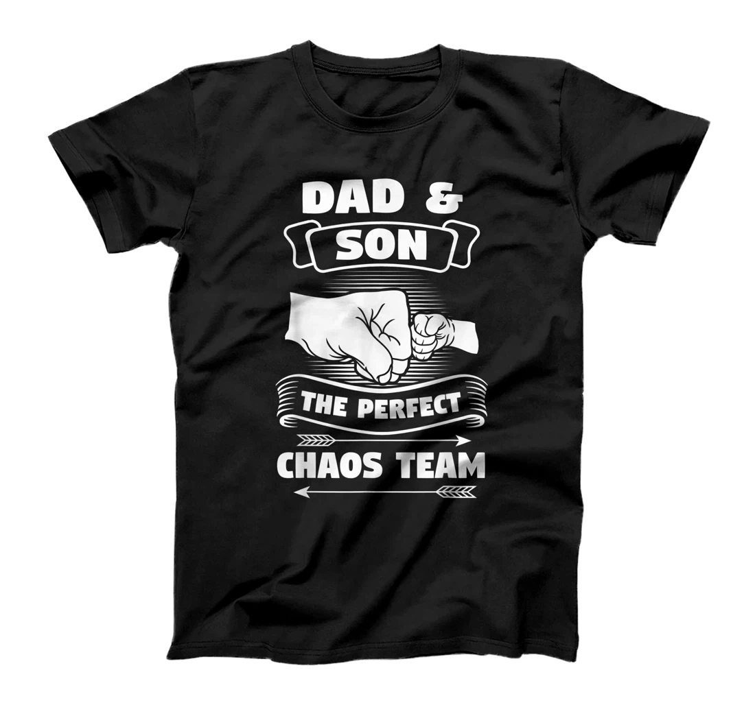 Dad Son A Perfect Chaos Team Father Gift T-Shirt
