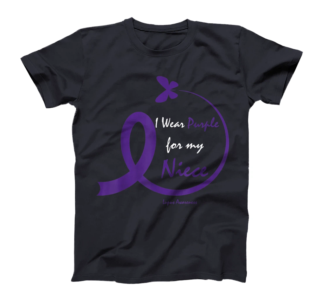 Products Gifts I Wear Purple For My Niece Lupus Awareness T-Shirt