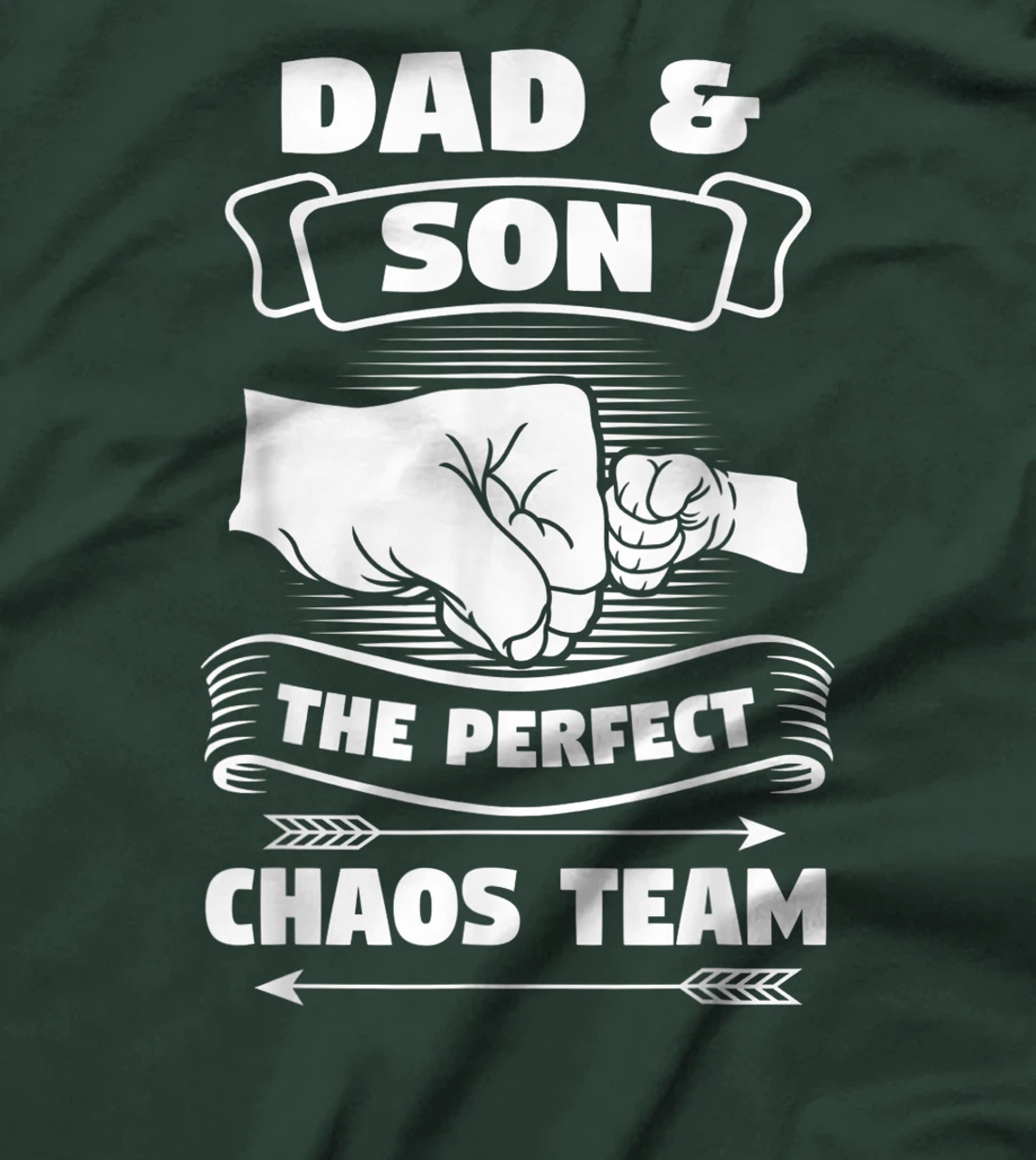 Dad Son A Perfect Chaos Team Father Gift T-Shirt
