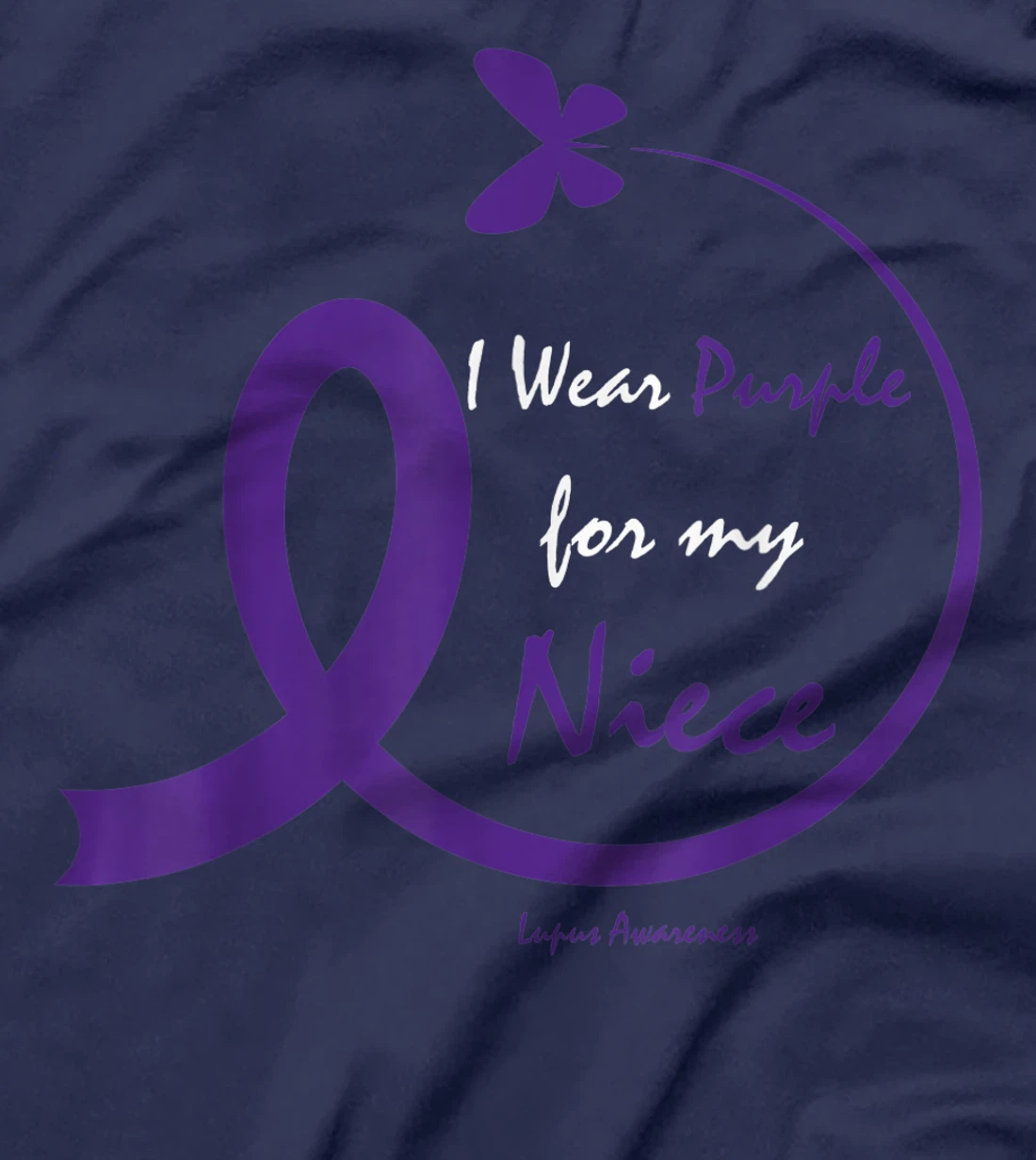 Products Gifts I Wear Purple For My Niece Lupus Awareness T-Shirt