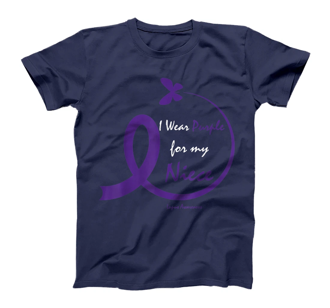 Products Gifts I Wear Purple For My Niece Lupus Awareness T-Shirt