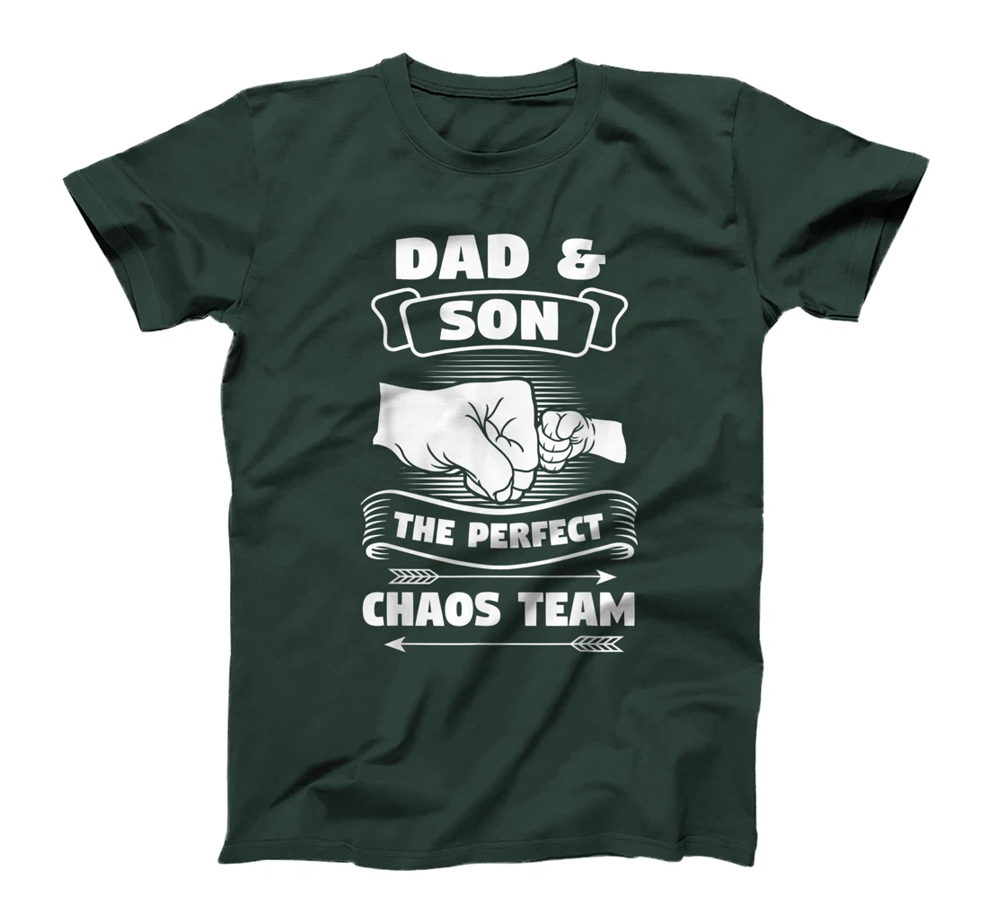 Dad Son A Perfect Chaos Team Father Gift T-Shirt
