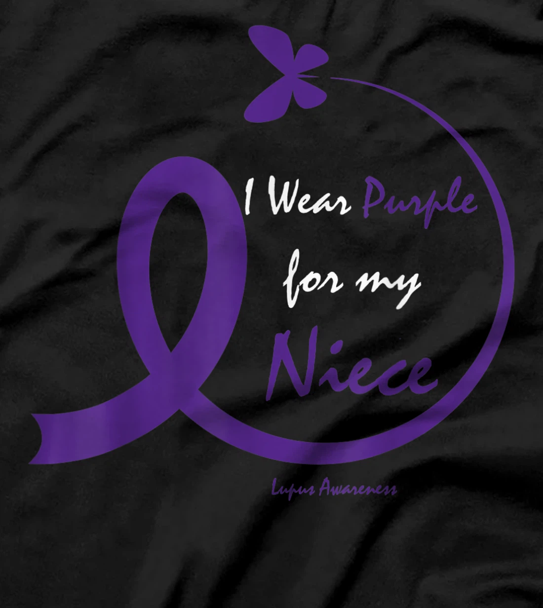 Products Gifts I Wear Purple For My Niece Lupus Awareness T-Shirt