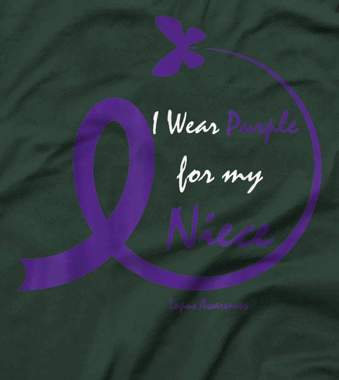 Products Gifts I Wear Purple For My Niece Lupus Awareness T-Shirt
