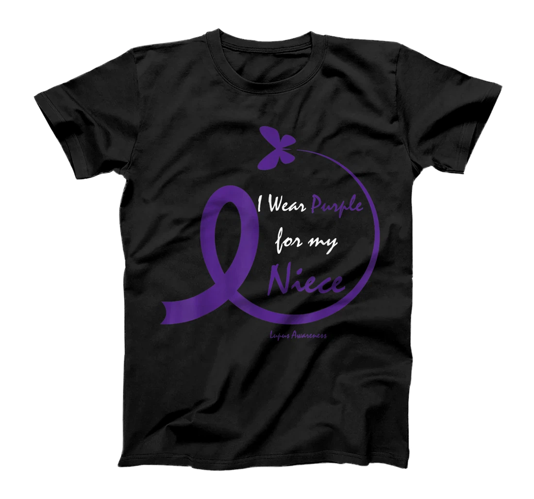 Products Gifts I Wear Purple For My Niece Lupus Awareness T-Shirt