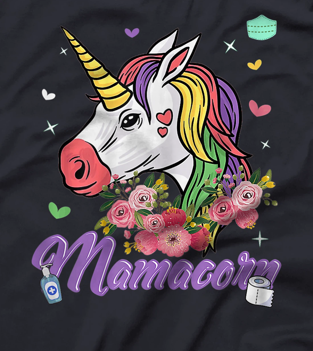 Womens Unicorn Tshirts for Women Plus Size Floral Graphic T-Shirt