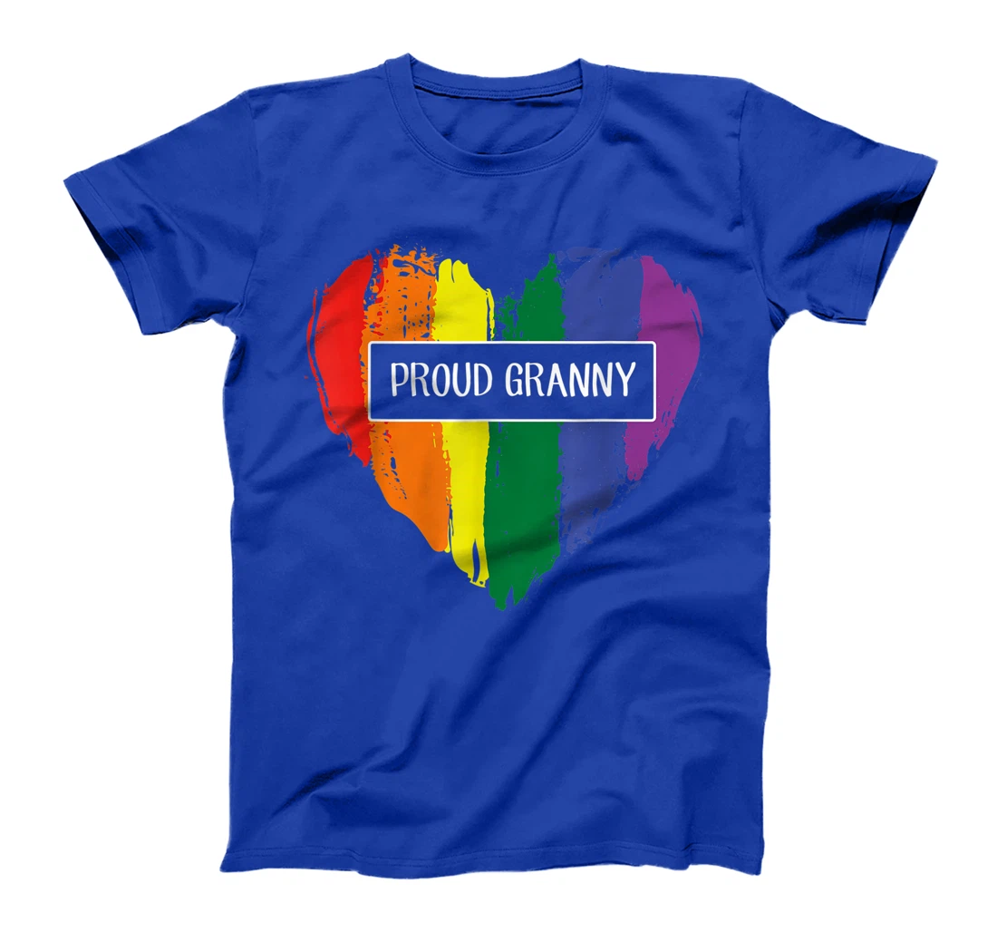 Proud Granny Heart Lgbt Rainbow Flag T-Shirt
