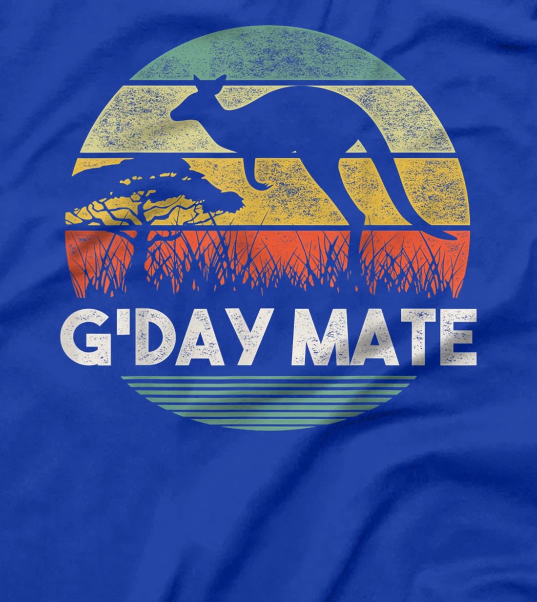 Australia G'Day Mate Shirt Funny Kangaroo Australian Vintage T-Shirt