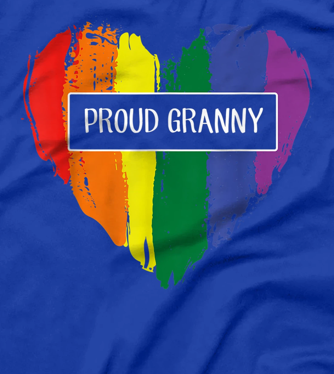 Proud Granny Heart Lgbt Rainbow Flag T-Shirt