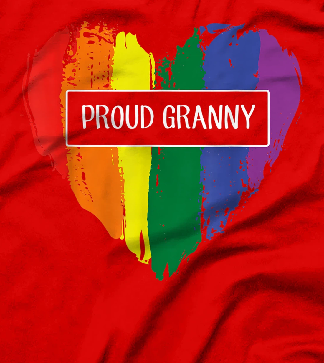 Proud Granny Heart Lgbt Rainbow Flag T-Shirt