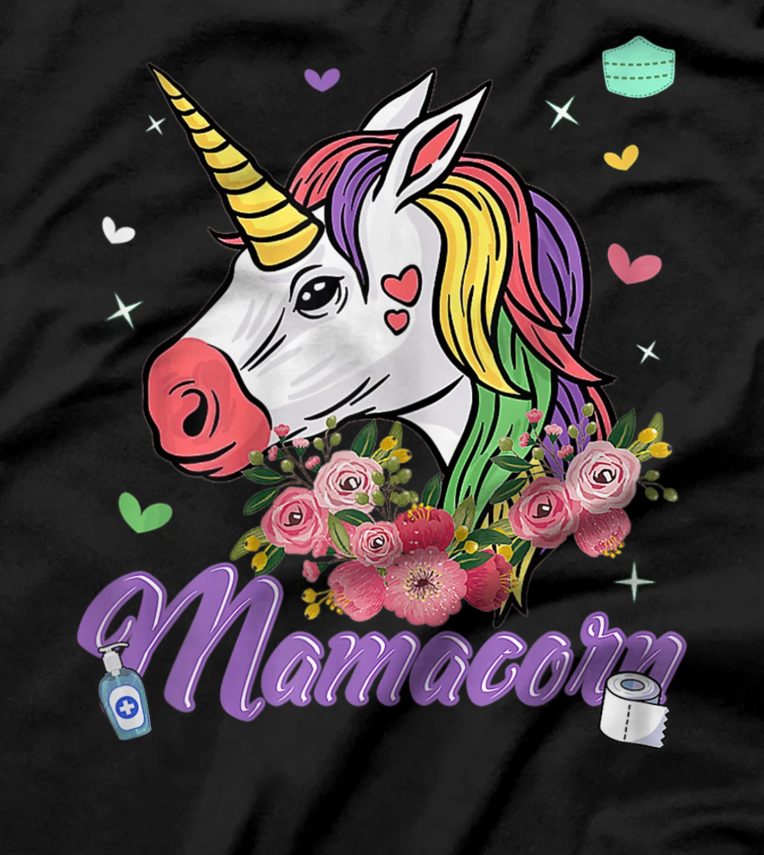 Womens Unicorn Tshirts for Women Plus Size Floral Graphic T-Shirt