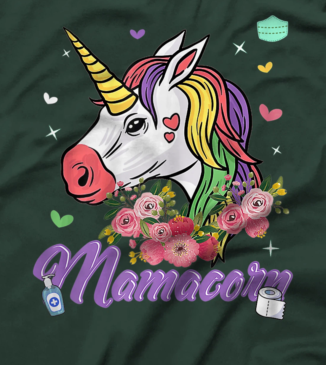Womens Unicorn Tshirts for Women Plus Size Floral Graphic T-Shirt