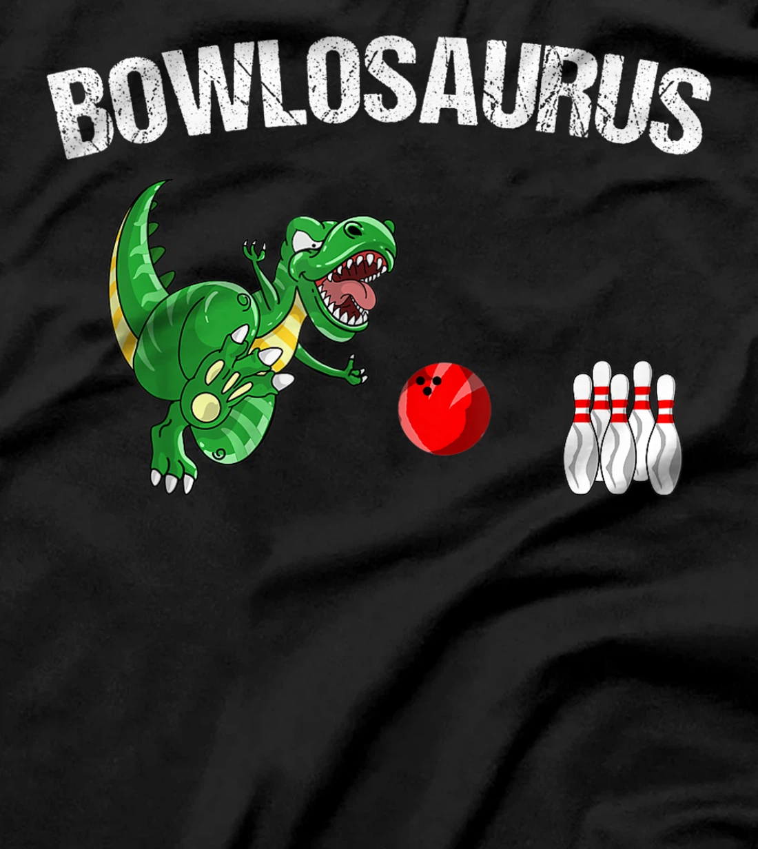 Funny Bowlosaurus | Cool Dino Bowler Sports Bowling Kid Gift T-Shirt