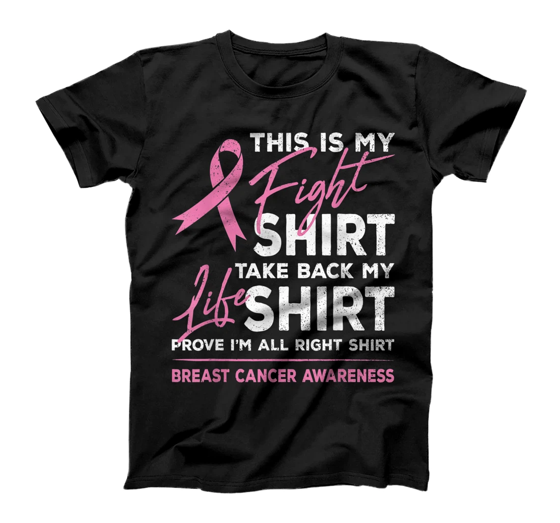 This Is My Fight Shirt Breast Cancer Awareness Pink Ribbon T-Shirt