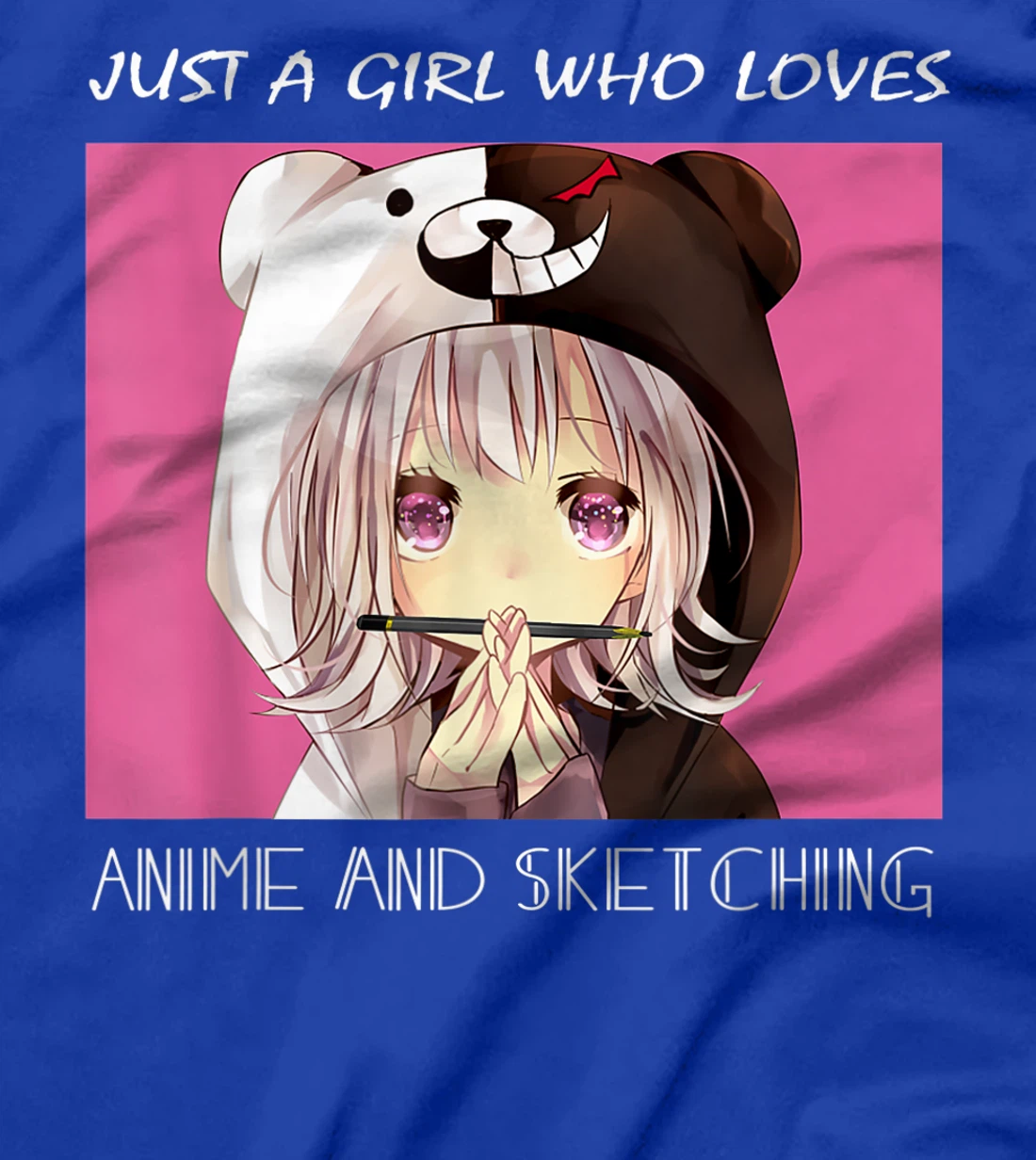 Just a Girl Who Loves Anime and Sketching Tee Cute Girl Gift T-Shirt