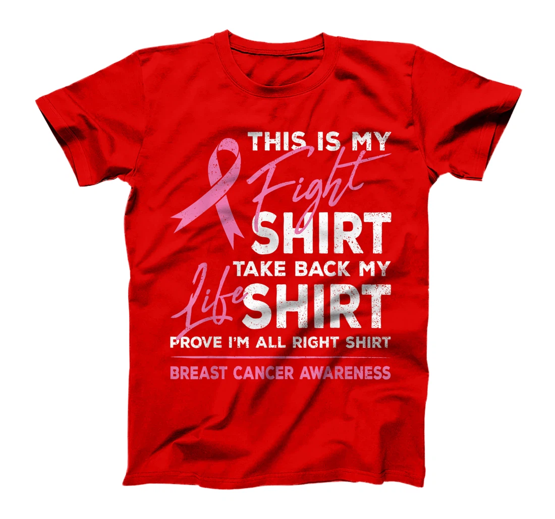 This Is My Fight Shirt Breast Cancer Awareness Pink Ribbon T-Shirt