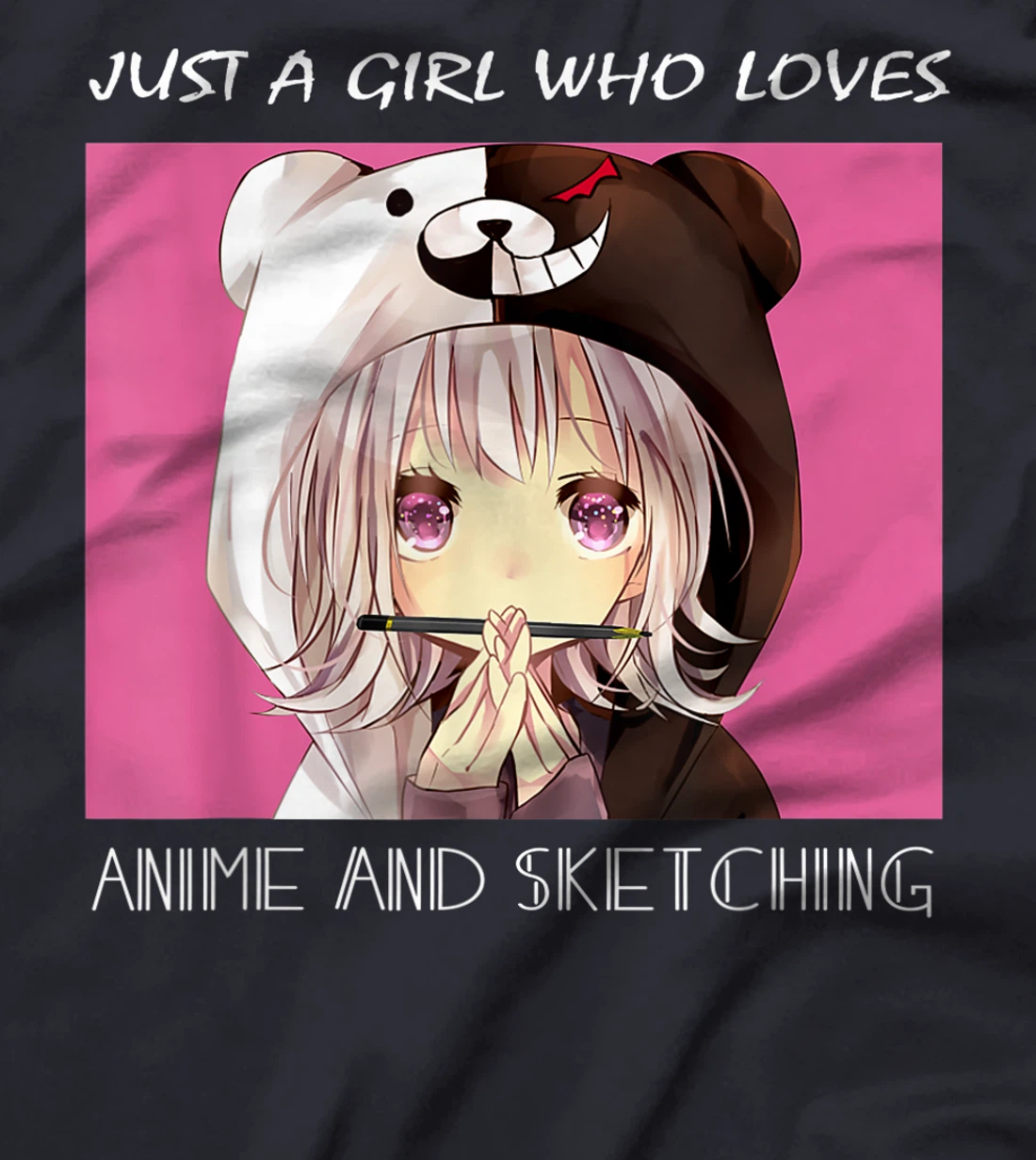 Just a Girl Who Loves Anime and Sketching Tee Cute Girl Gift T-Shirt