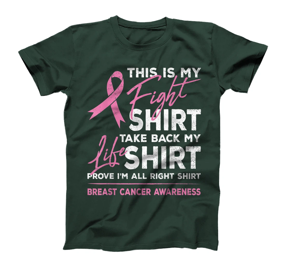This Is My Fight Shirt Breast Cancer Awareness Pink Ribbon T-Shirt