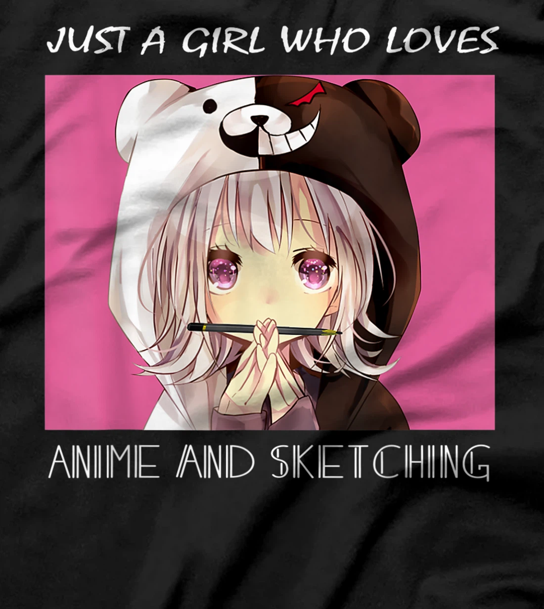 Just a Girl Who Loves Anime and Sketching Tee Cute Girl Gift T-Shirt