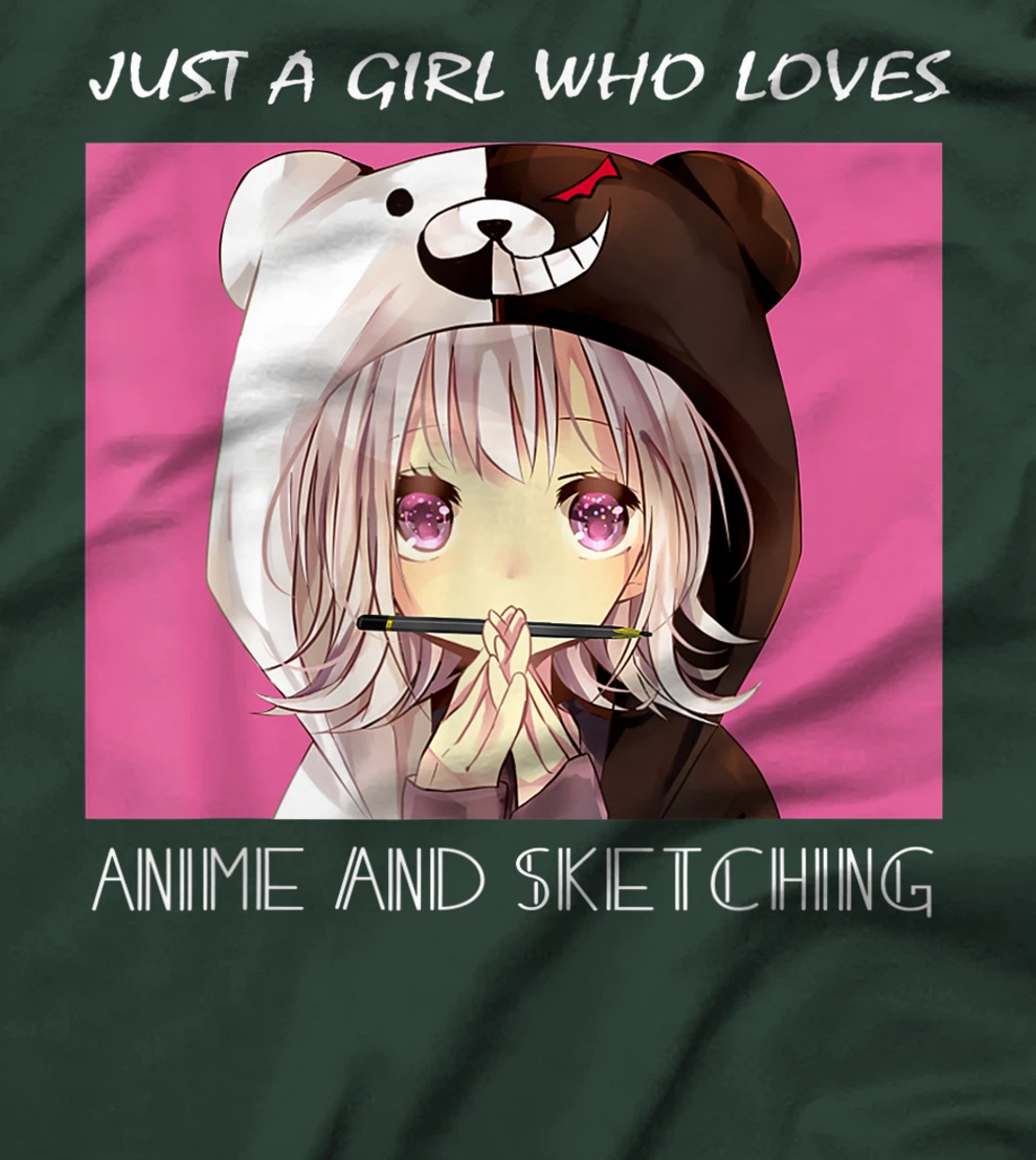 Just a Girl Who Loves Anime and Sketching Tee Cute Girl Gift T-Shirt