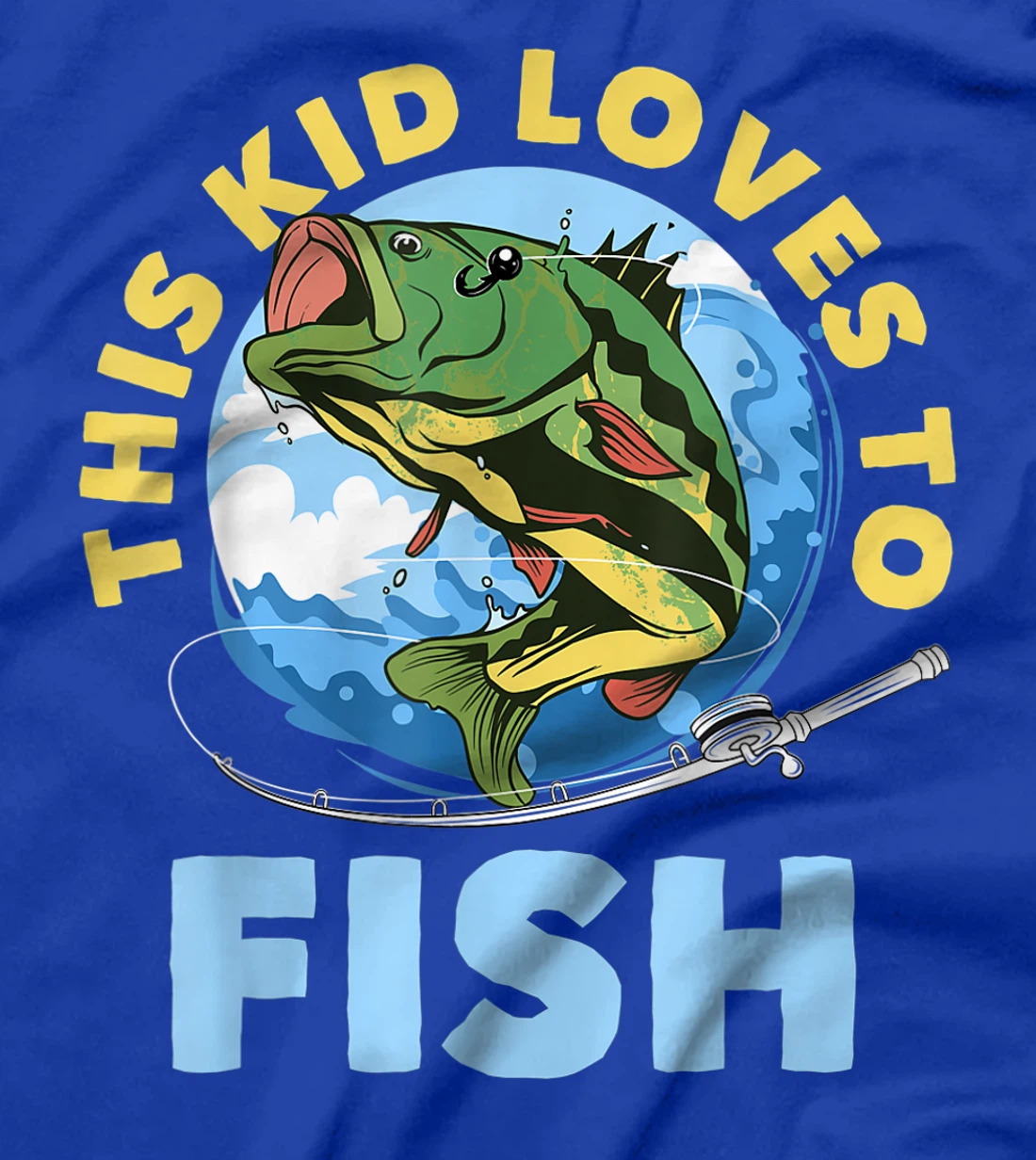 This Kid Loves To Fish Funny Fisherman Fishing Lover Gift T-Shirt