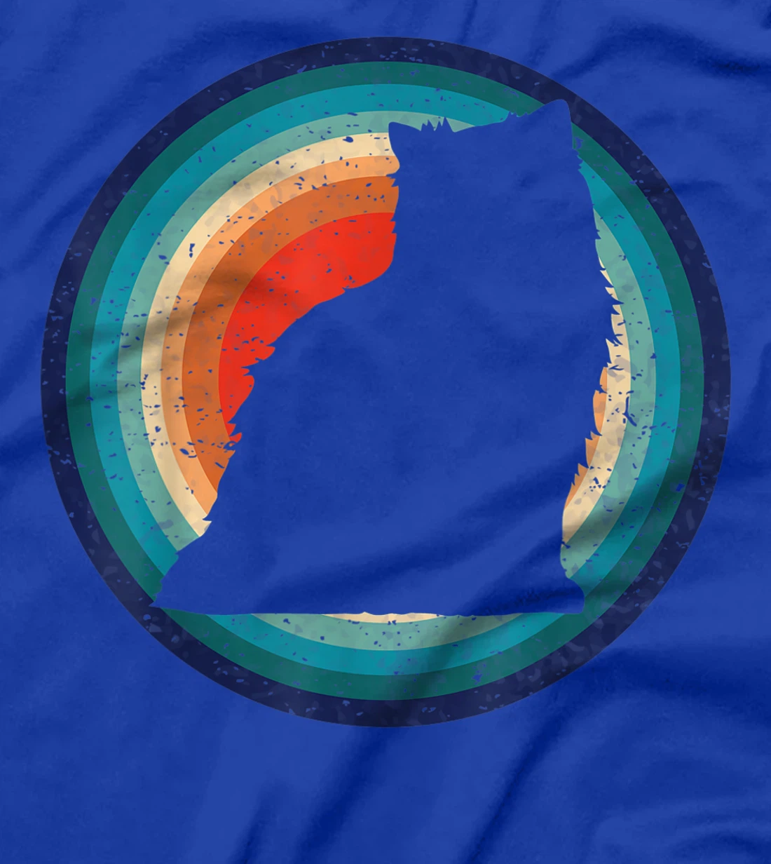 Retro Style Silhouette Persian Cat T-Shirt