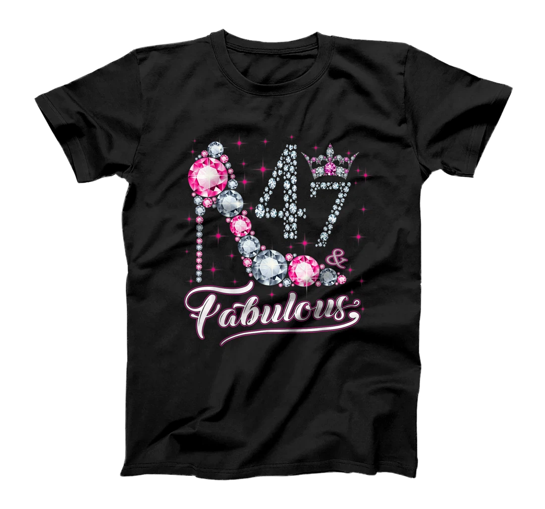 47 And & Fabulous 1974 47Th Birthday Gift Tee For Womens T-Shirt