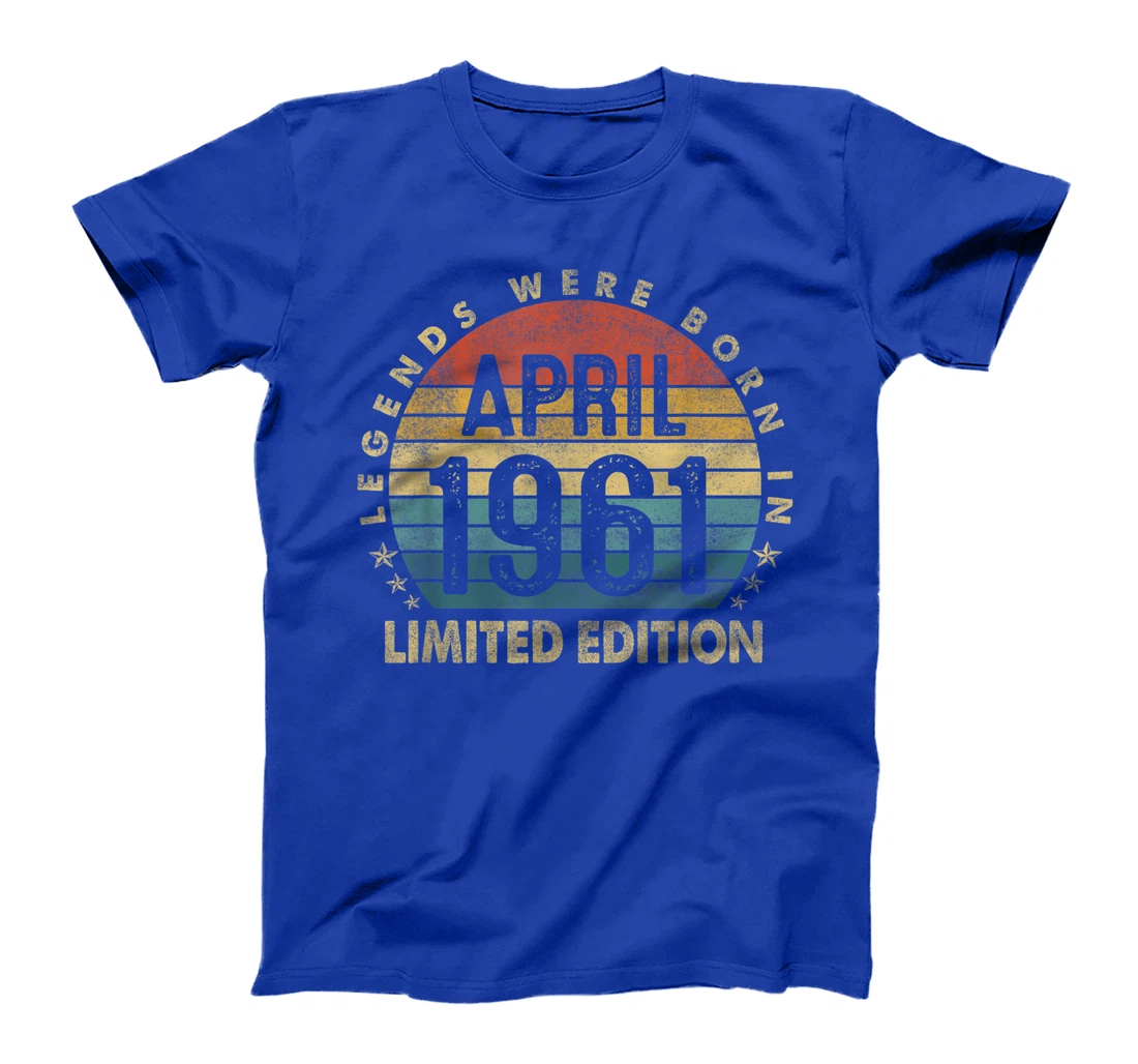 Gift 60 Years Old Legends April 1961 60th Birthday Gifts T-Shirt