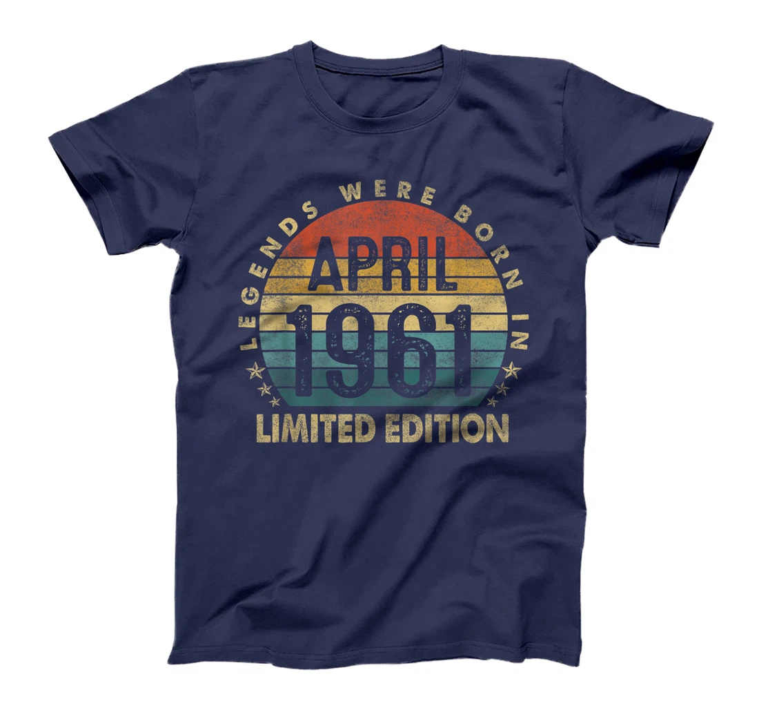 Gift 60 Years Old Legends April 1961 60th Birthday Gifts T-Shirt