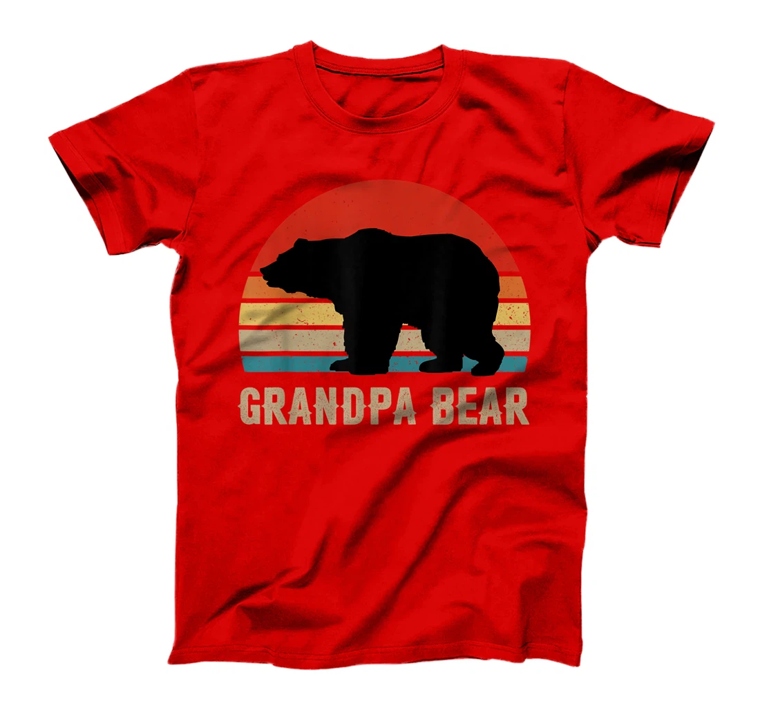 Funny Grandpa Bear Dad Fathers Day Dad Daddy Bear T-Shirt