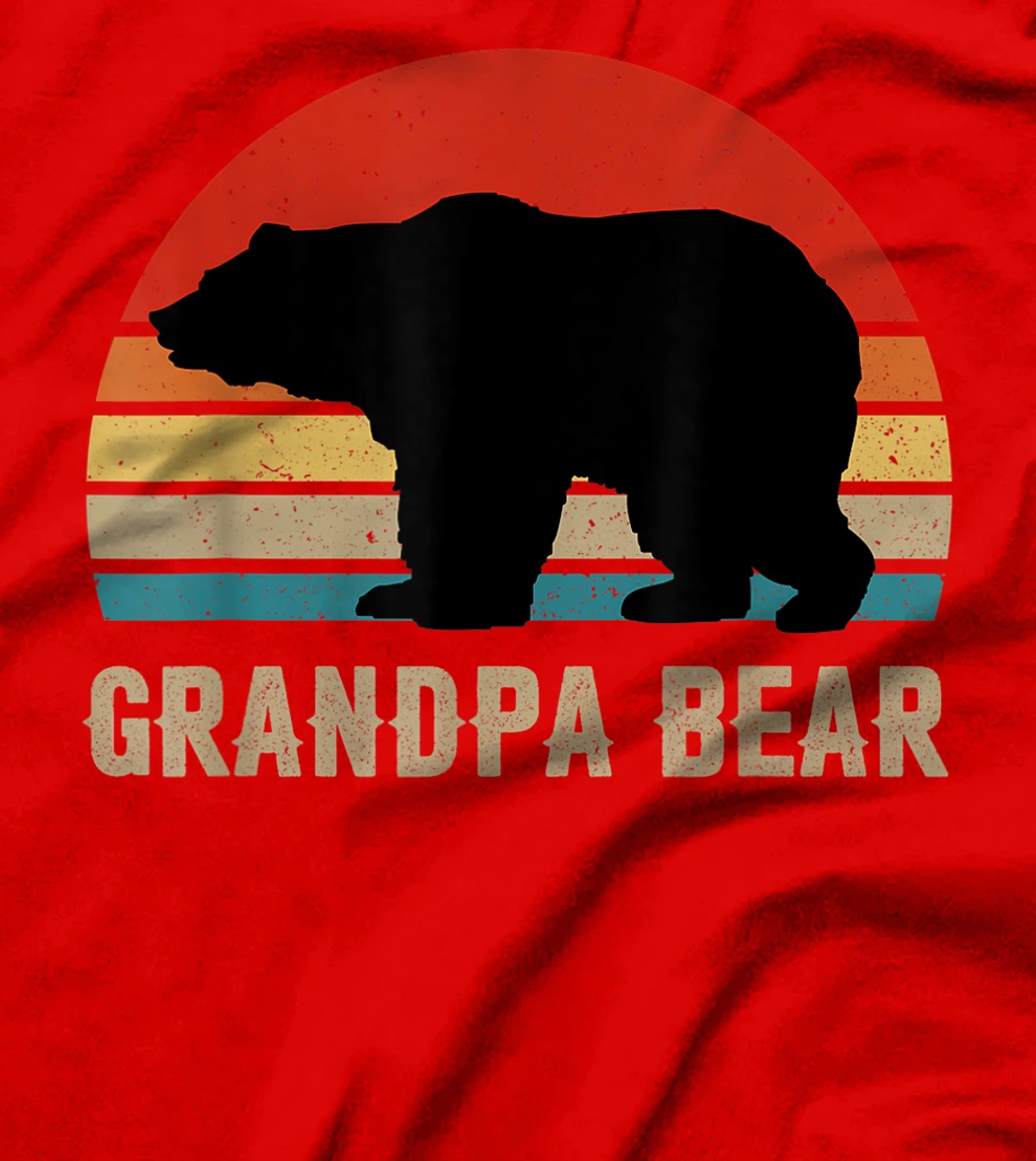 Funny Grandpa Bear Dad Fathers Day Dad Daddy Bear T-Shirt