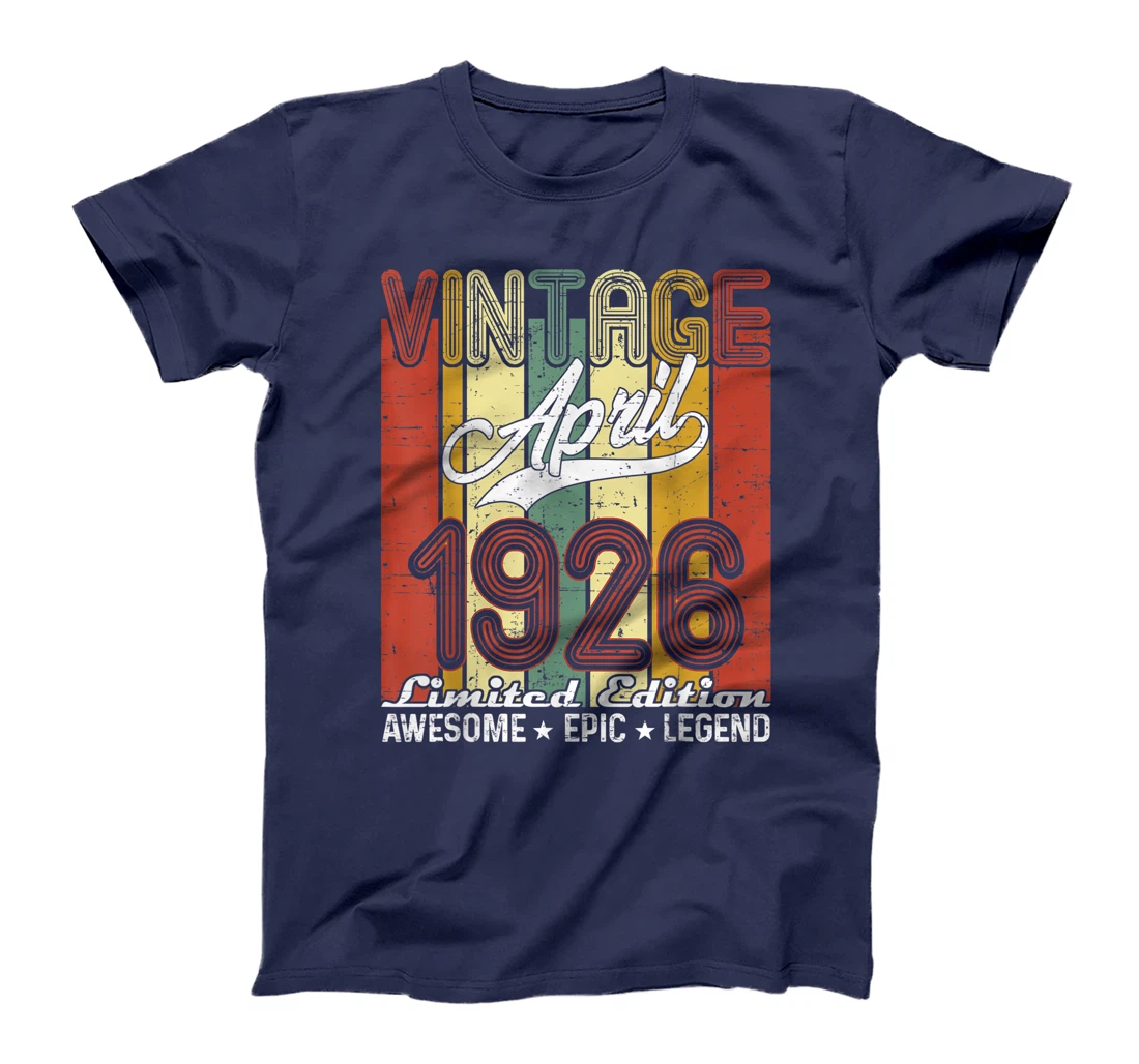 Limited Edition April 1926 95th Birthday Vintage T-Shirt