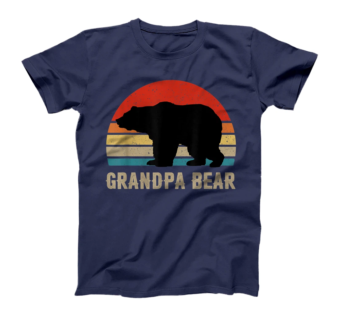 Funny Grandpa Bear Dad Fathers Day Dad Daddy Bear T-Shirt
