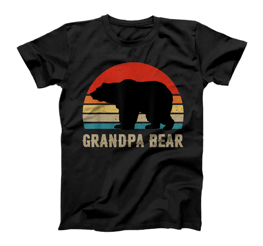 Funny Grandpa Bear Dad Fathers Day Dad Daddy Bear T-Shirt