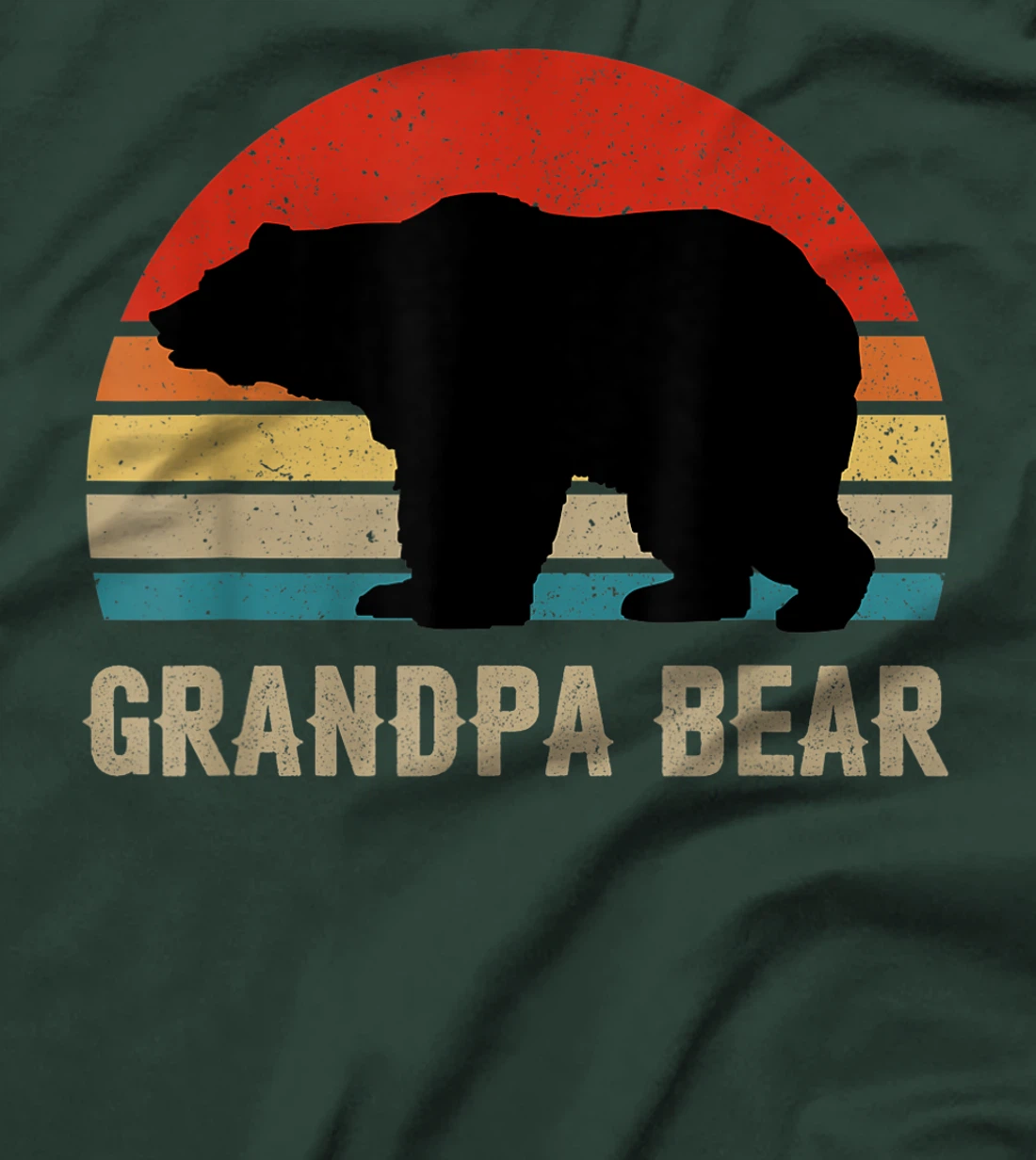 Funny Grandpa Bear Dad Fathers Day Dad Daddy Bear T-Shirt
