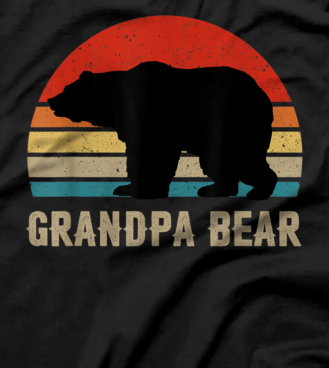 Funny Grandpa Bear Dad Fathers Day Dad Daddy Bear T-Shirt