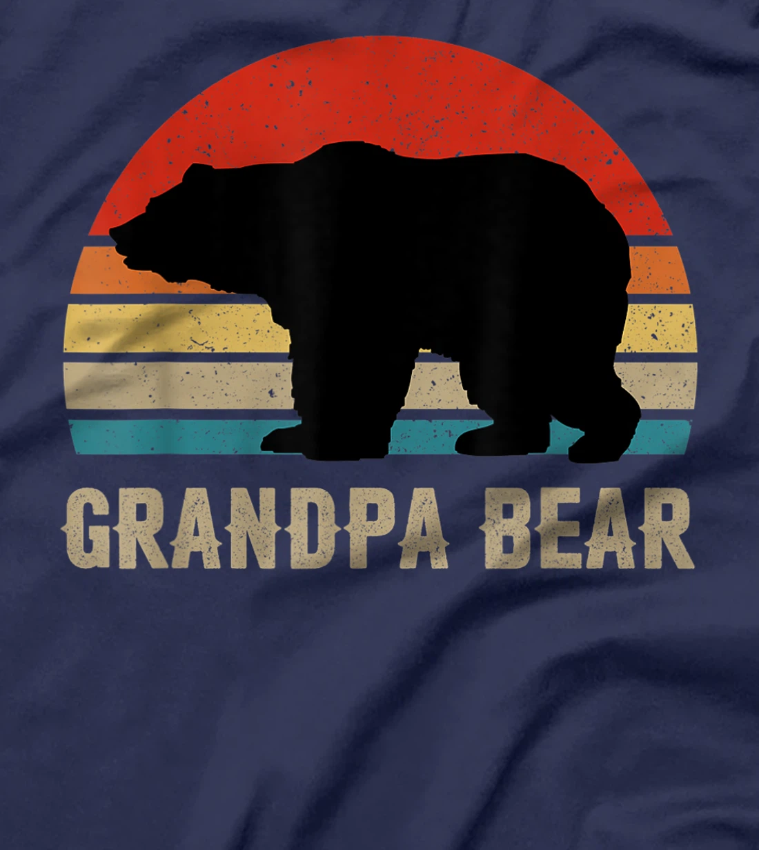 Funny Grandpa Bear Dad Fathers Day Dad Daddy Bear T-Shirt