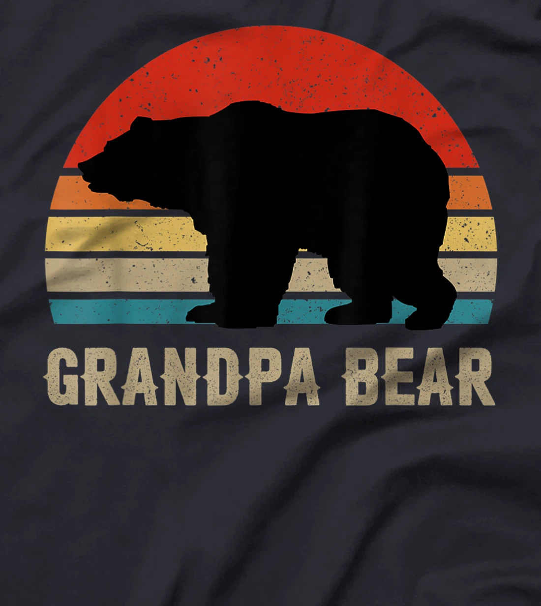 Funny Grandpa Bear Dad Fathers Day Dad Daddy Bear T-Shirt